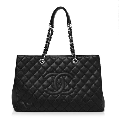 Chanel Caviar Quilted XL Grand Shopping Tote GST Black 1 of 10