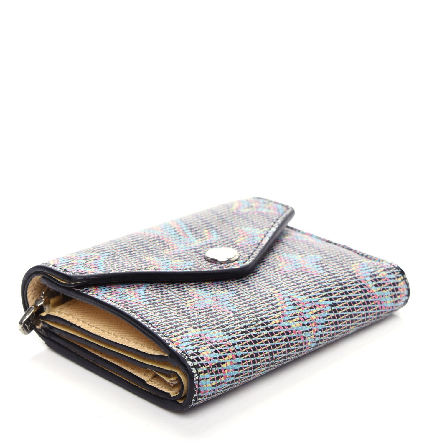 Louis Vuitton Monogram LV Pop Zoe Wallet Blue 4 of 11
