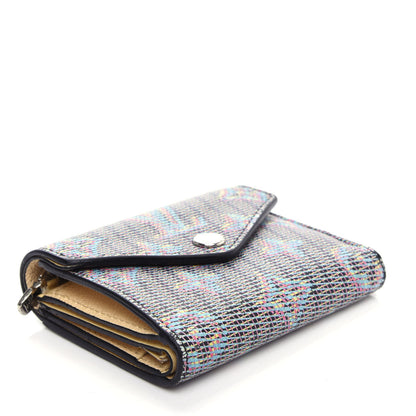 Louis Vuitton Monogram LV Pop Zoe Wallet Blue 4 of 11