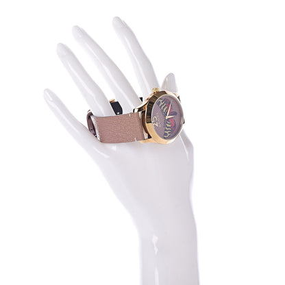 Gucci Stainless Steel Calfskin 38mm G-Timeless Moth Quartz Watch Brown 2 of 9