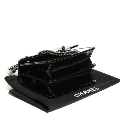 Chanel Patent Mini Madison Flap Black 4 of 8