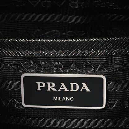 Prada Nylon New Vela Studded Messenger Bag Black 6 of 9