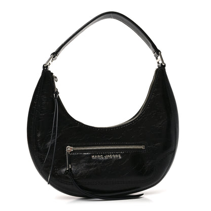 Marc Jacobs Crinkled Calfskin Crusier Crescent Bag Black 1 of 10