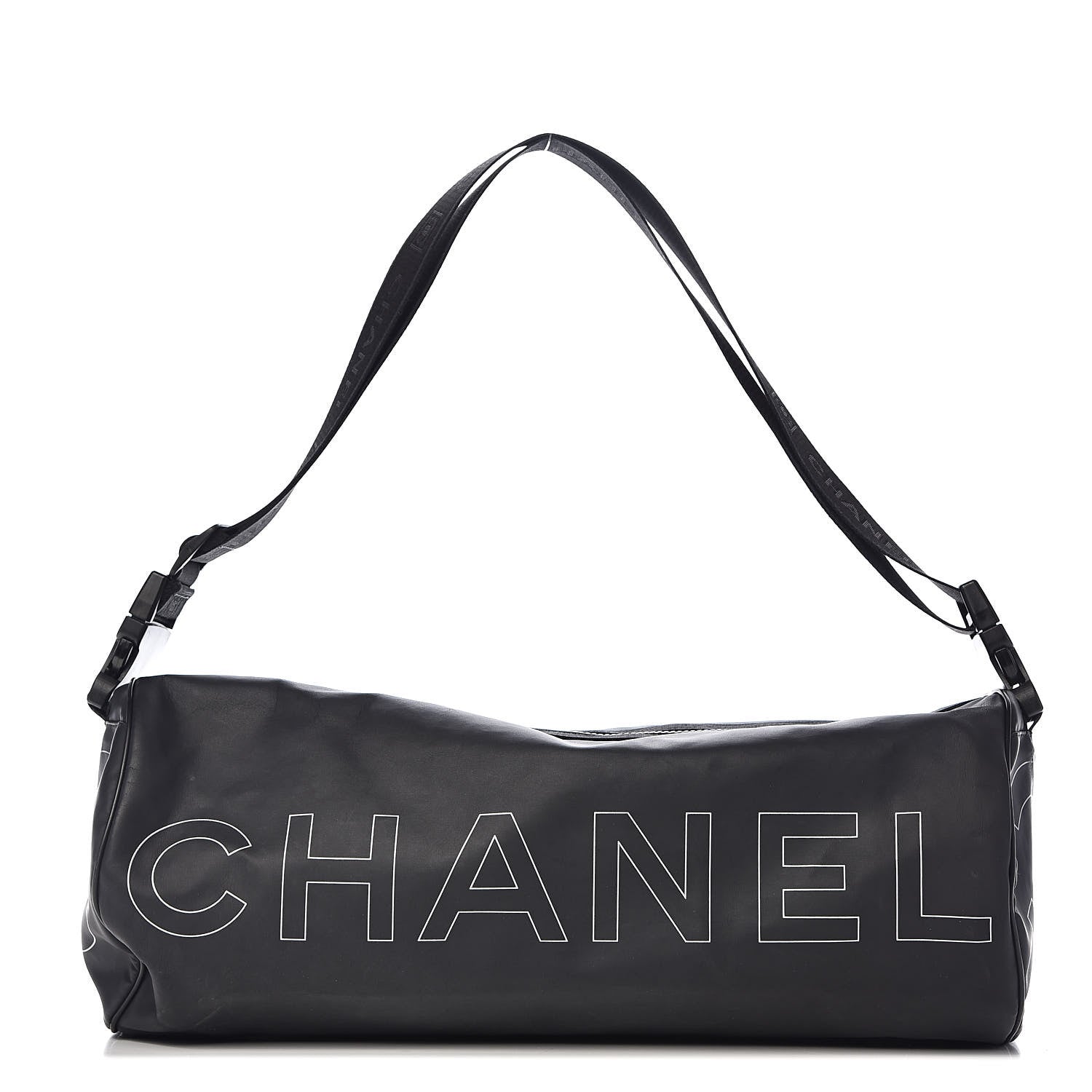 Chanel Rubber Nylon Sport Duffle Black 1 of 14