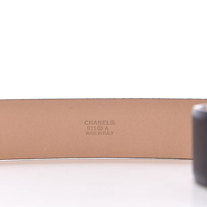 Chanel Calfskin CC Boy Belt 110 44 Black 6 of 8