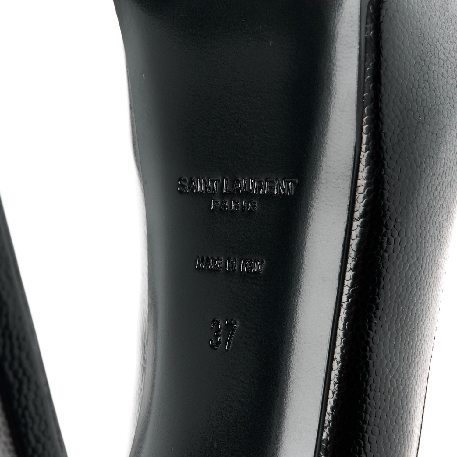 Saint Laurent Vernigolf Tribute Two Platform Pumps 37 Black 6 of 9