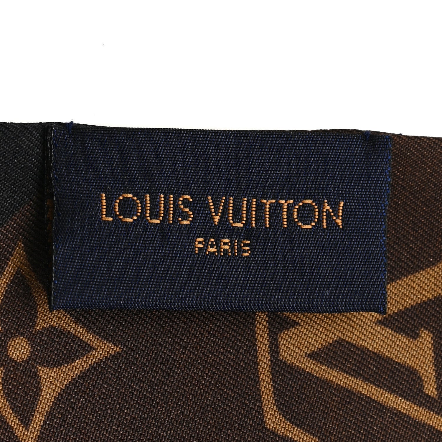 LOUIS VUITTON ロゴ入りストール Louis Vuitton X LOL Silk Monogram BB Bandeau Gold Silver 1846977