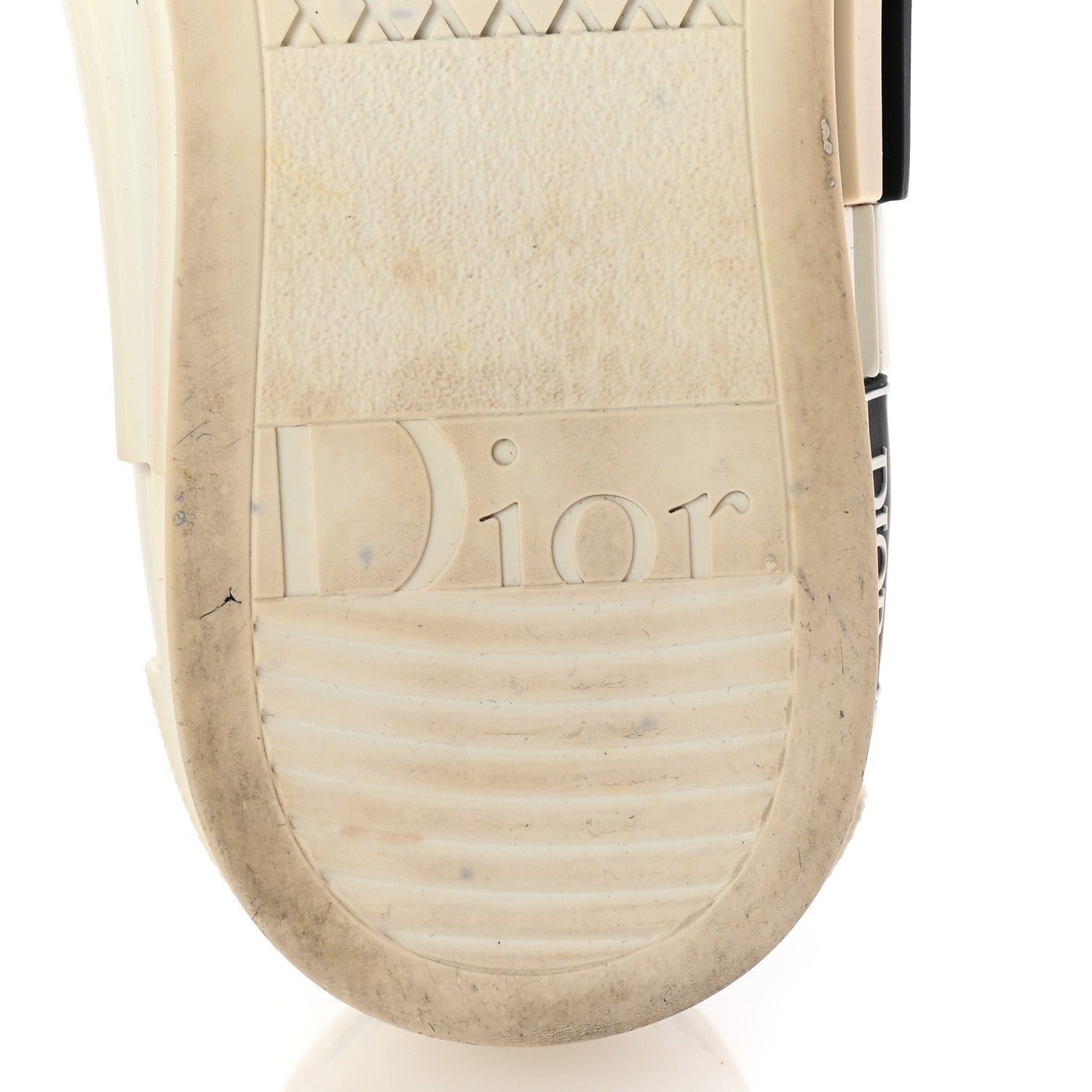 Christian Dior Technical Canvas Oblique Oblique B23 Low Top Sneakers 40 White Black 7 of 9