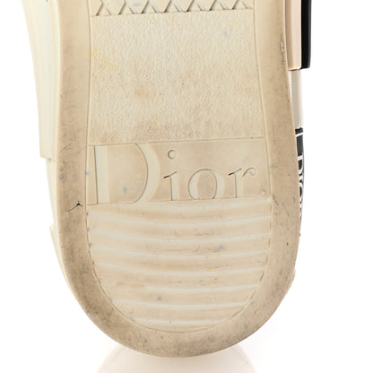 Christian Dior Technical Canvas Oblique Oblique B23 Low Top Sneakers 40 White Black 7 of 9