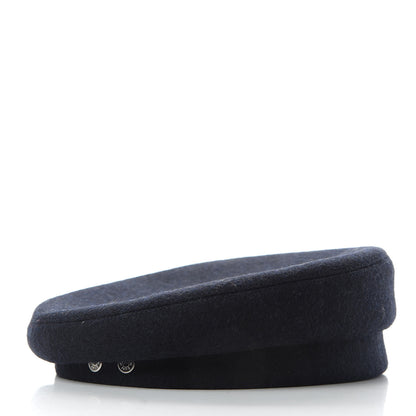 Hermes Wool Beret 57 Blue 3 of 10