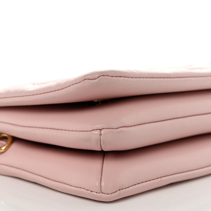Louis Vuitton Lambskin Embossed Monogram Pochette Coussin Rose 11 of 13