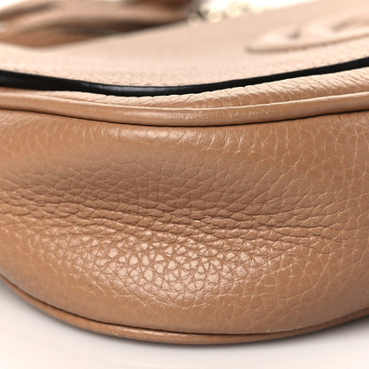 Gucci Pebbled Calfskin Medium Soho Flap Crossbody Camelia 10 of 11
