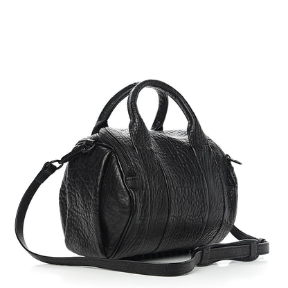 Alexander Wang Pebbled Lambskin Rockie Black Matte Black Hardware 2 of 8