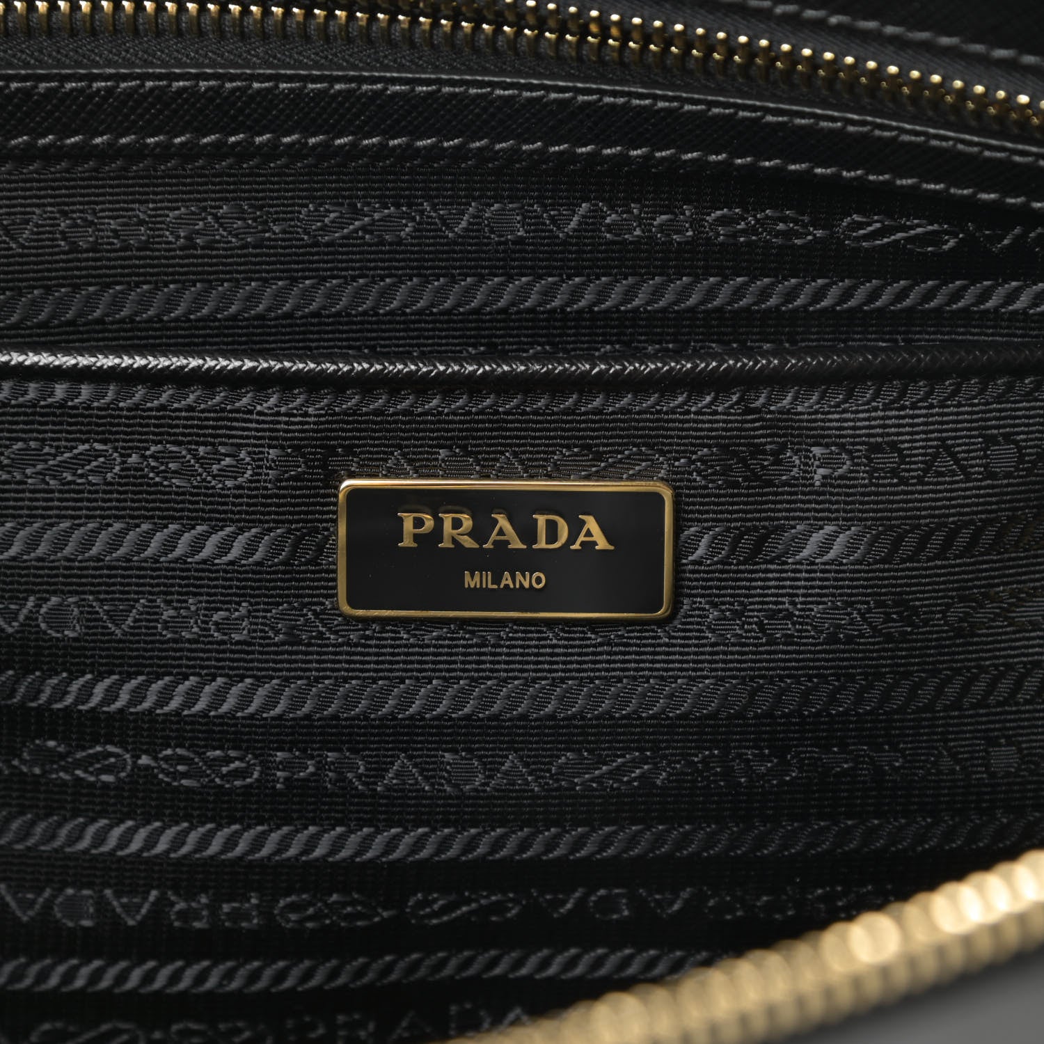 Prada Saffiano Lux Medium Tote Black 8 of 13