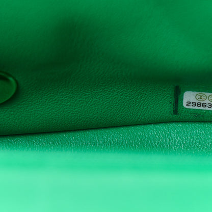 Chanel Lambskin Quilted Mini Square Flap Green 10 of 11