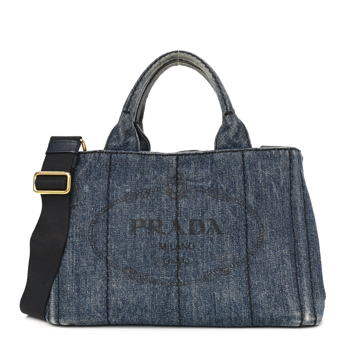 Denim Small Logo Tote Avio