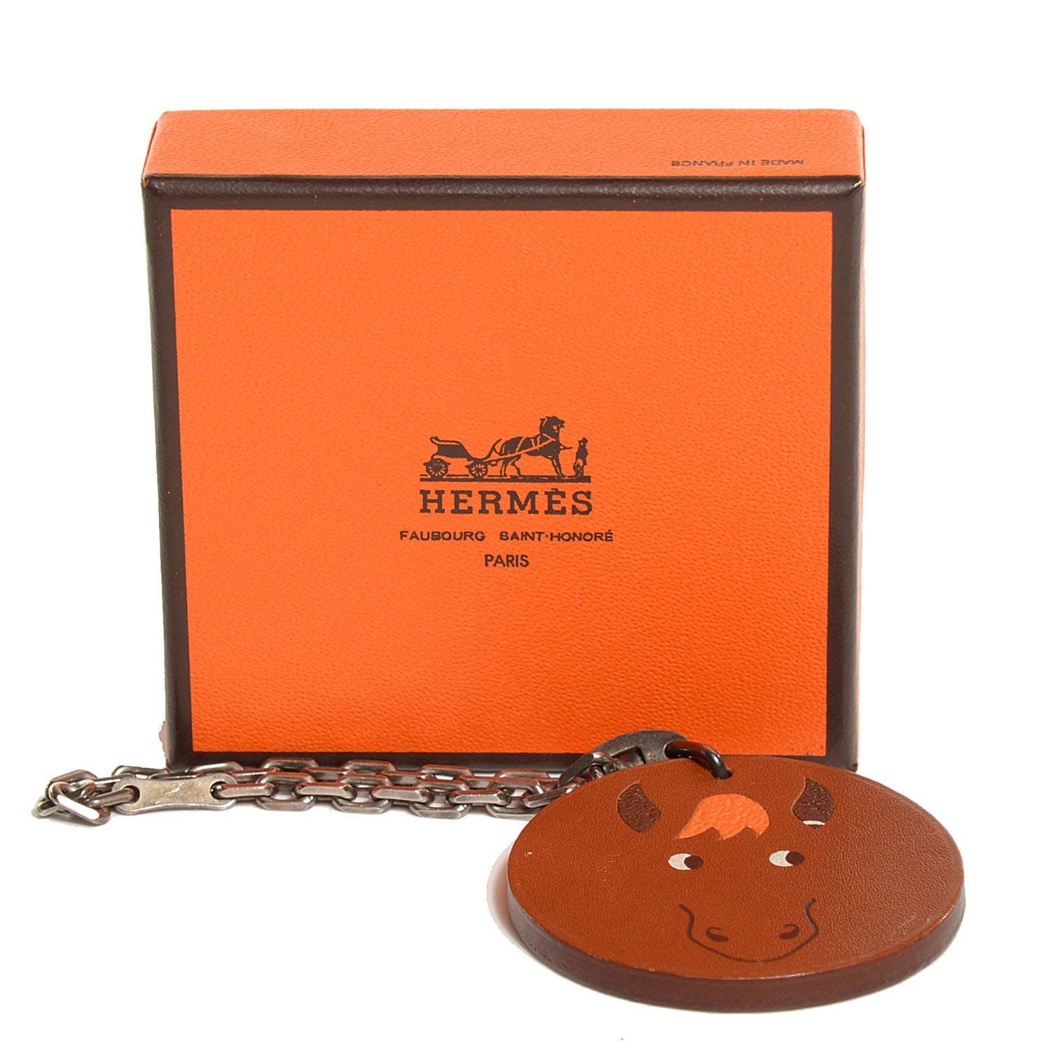 Hermes Barenia Horse Key Chain 5 of 5