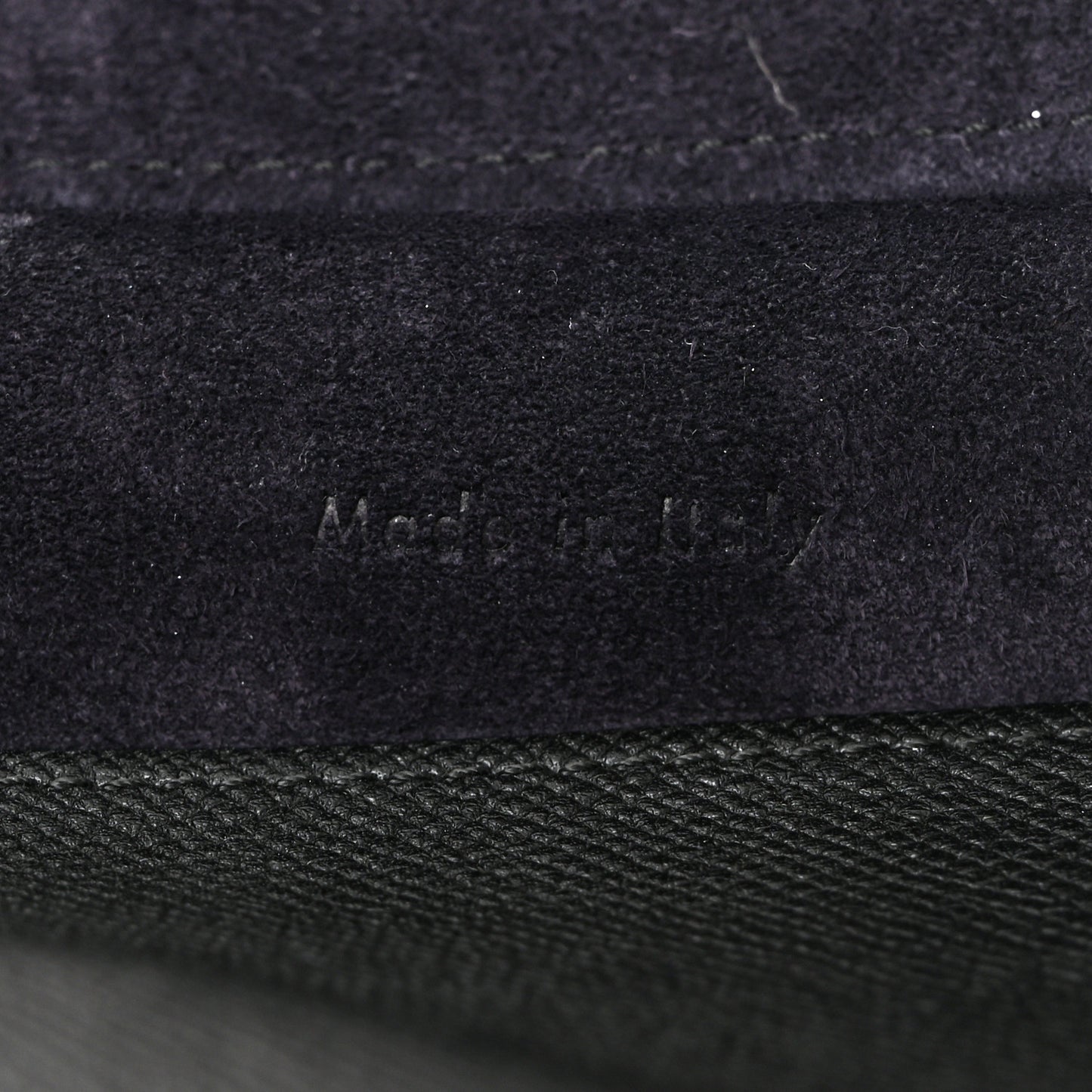 Grained Calfskin Micro Belt Bag Black