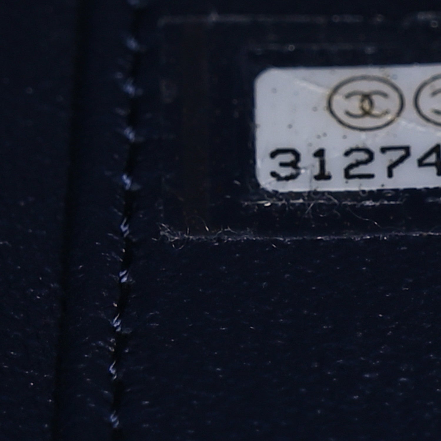 Chanel Caviar Quilted Small Top Handle Vanity Case With Chain Navy Blue 7 of 10