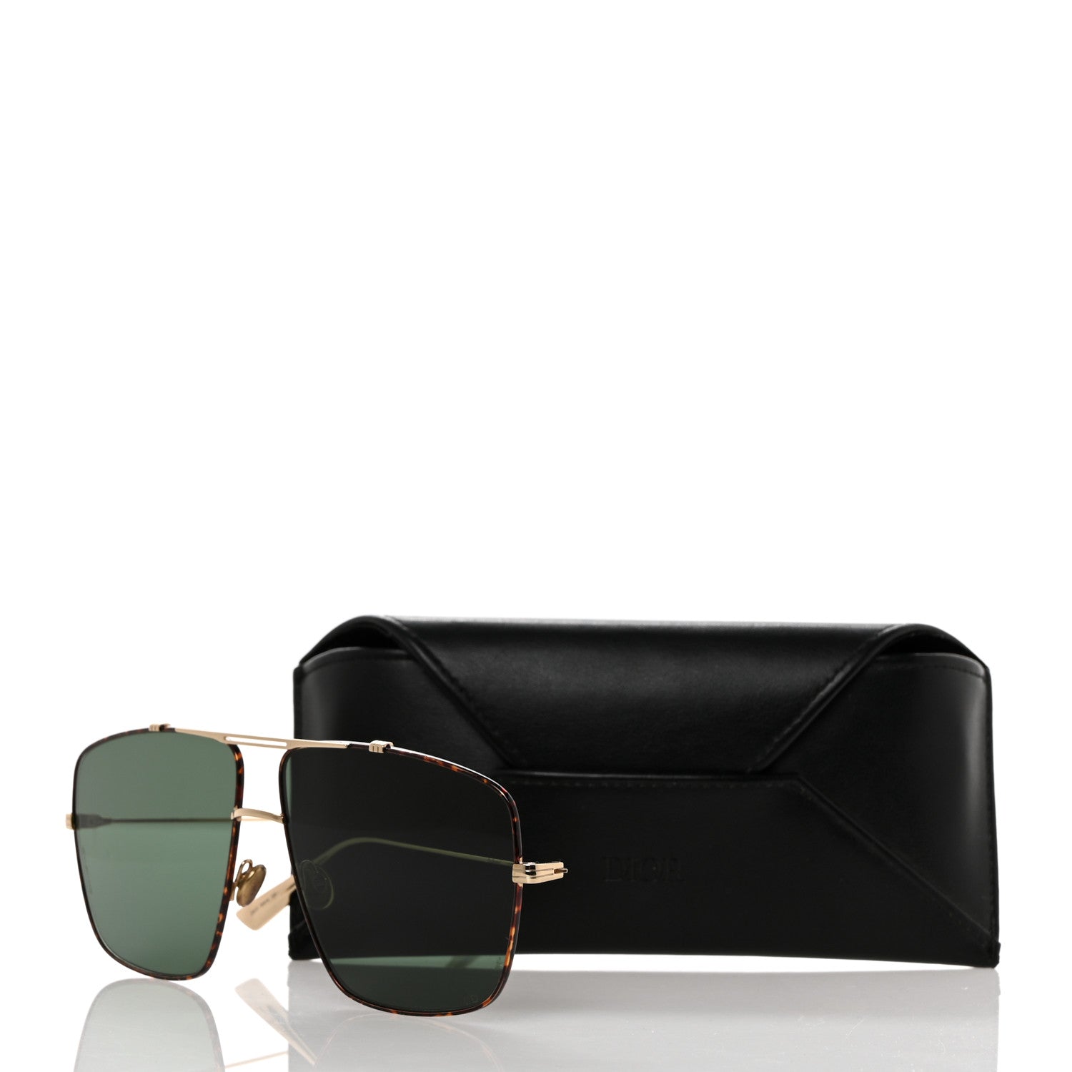 Christian Dior Metal Monsieur 2 Sunglasses Light Gold Havana 8 of 8