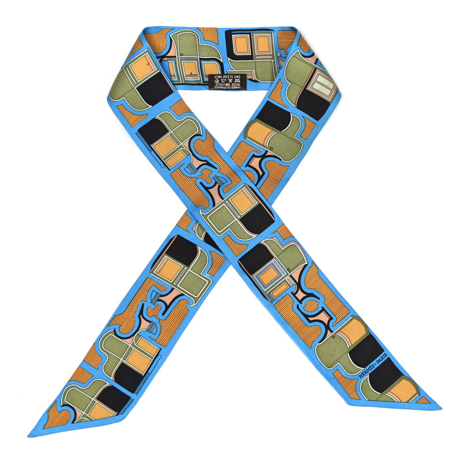 Hermes Silk Les Coupes Twilly 1 of 4