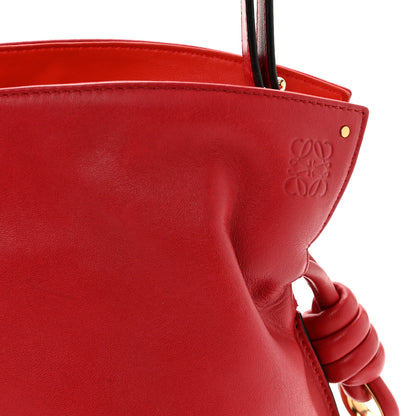 Loewe Calfskin Small Flamenco Knot Bag Red 7 of 9