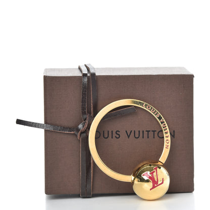 Louis Vuitton Sphere Key Ring Gold 3 of 3