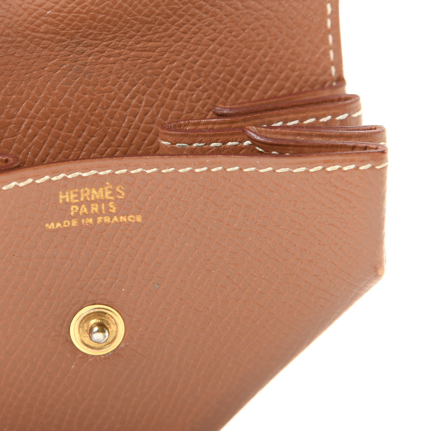 Hermes Courchevel Le 24 Coin Purse Gold 6 of 6