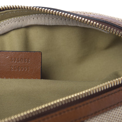 Gucci Vintage Canvas Web Belt Bag Sand Cuir 9 of 10