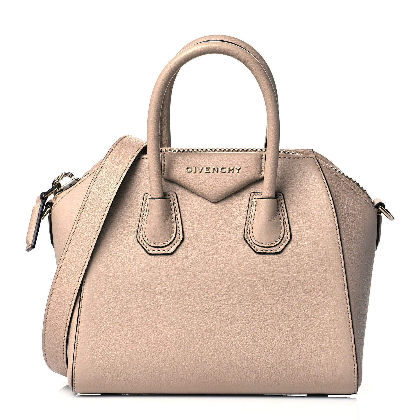 Sugar Goatskin Mini Antigona Powder