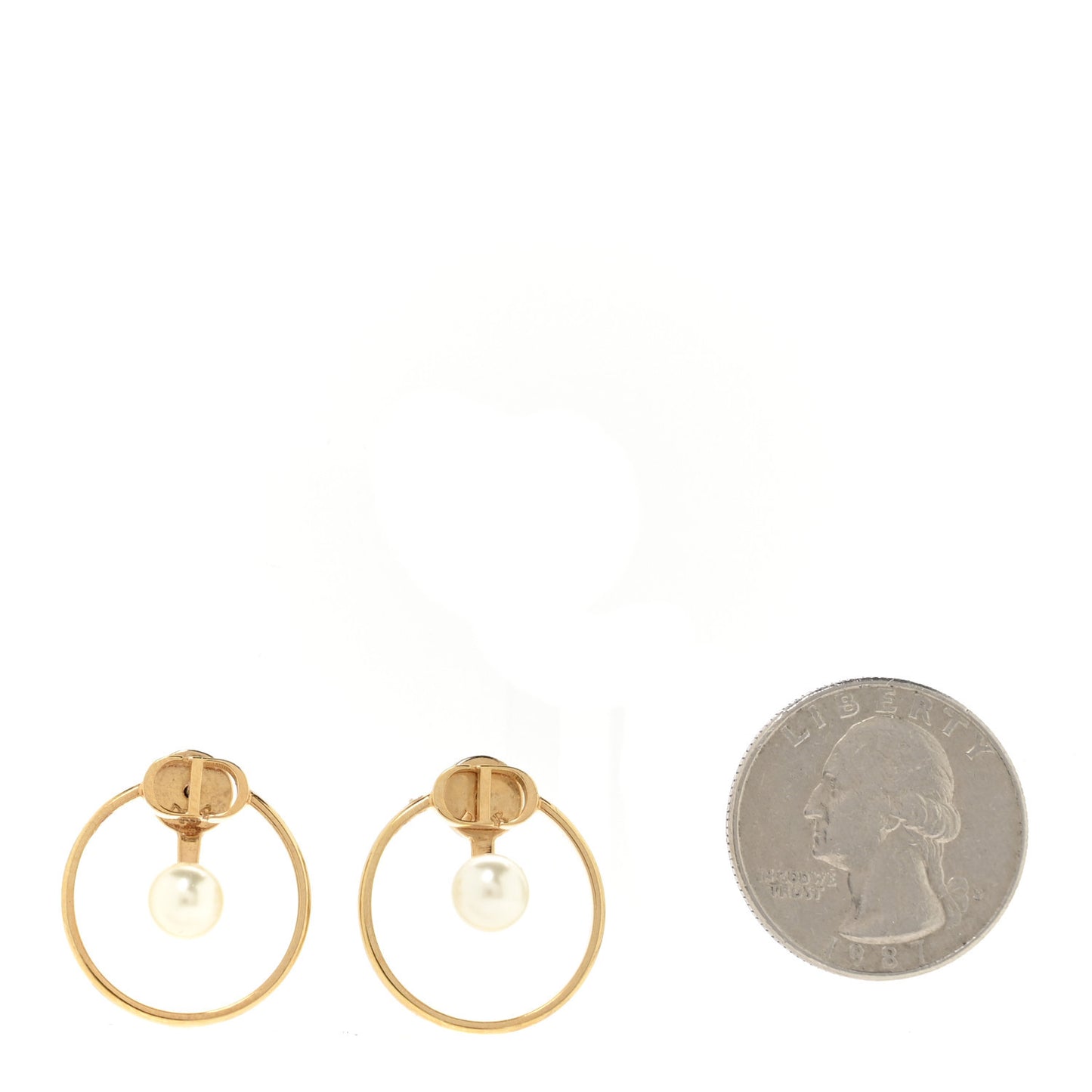 Pearl 30 Montaigne Earrings Gold