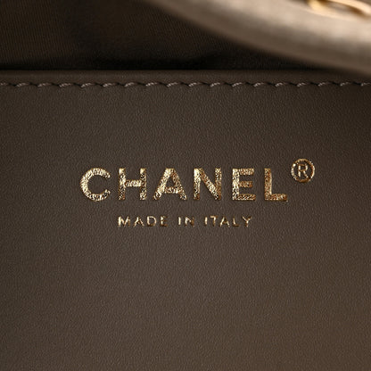 Chanel Suede Quilted Small Chanel 25 Handbag Dark Grey 6 of 10