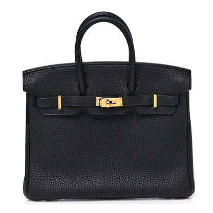 Hermes Togo Birkin 25 Black Black 1 of 10