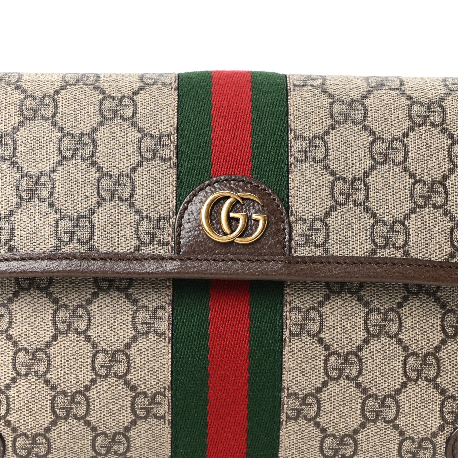 Gucci GG Supreme Monogram Web Small Ophidia Belt Bag Brown 7 of 9