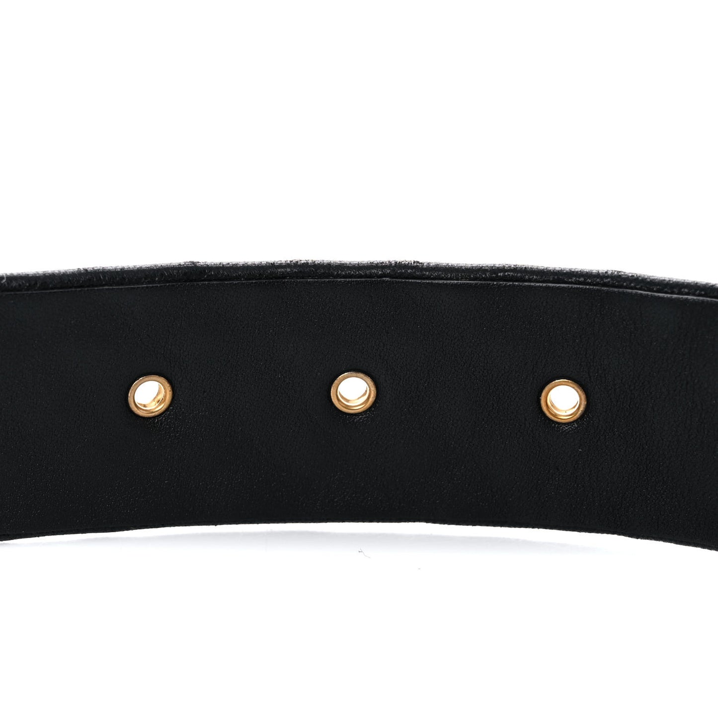 Lambskin Studded CC Chain Belt 80 32 Black