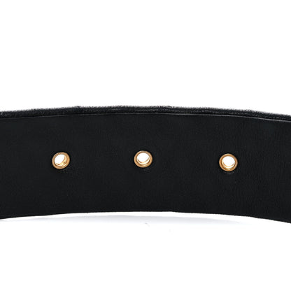 Chanel Lambskin Studded CC Chain Belt 80 32 Black 6 of 7