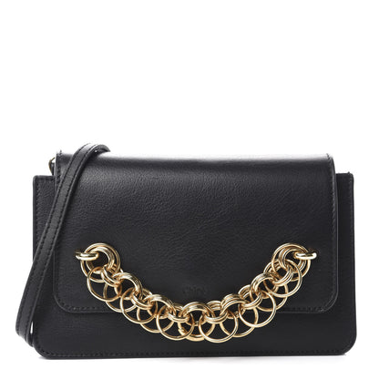 Chloe Smooth Calfskin Drew Bijou Clutch Black 1 of 10