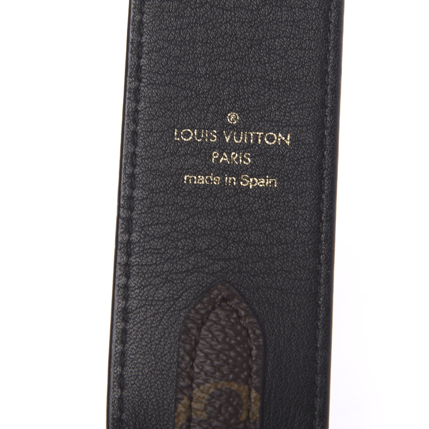 Louis Vuitton Monogram Bandouliere Shoulder Strap Black 4 of 5