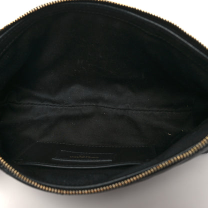 Saint Laurent Lambskin Quilted Maxi Icare Shopping Tote Black 7 of 13