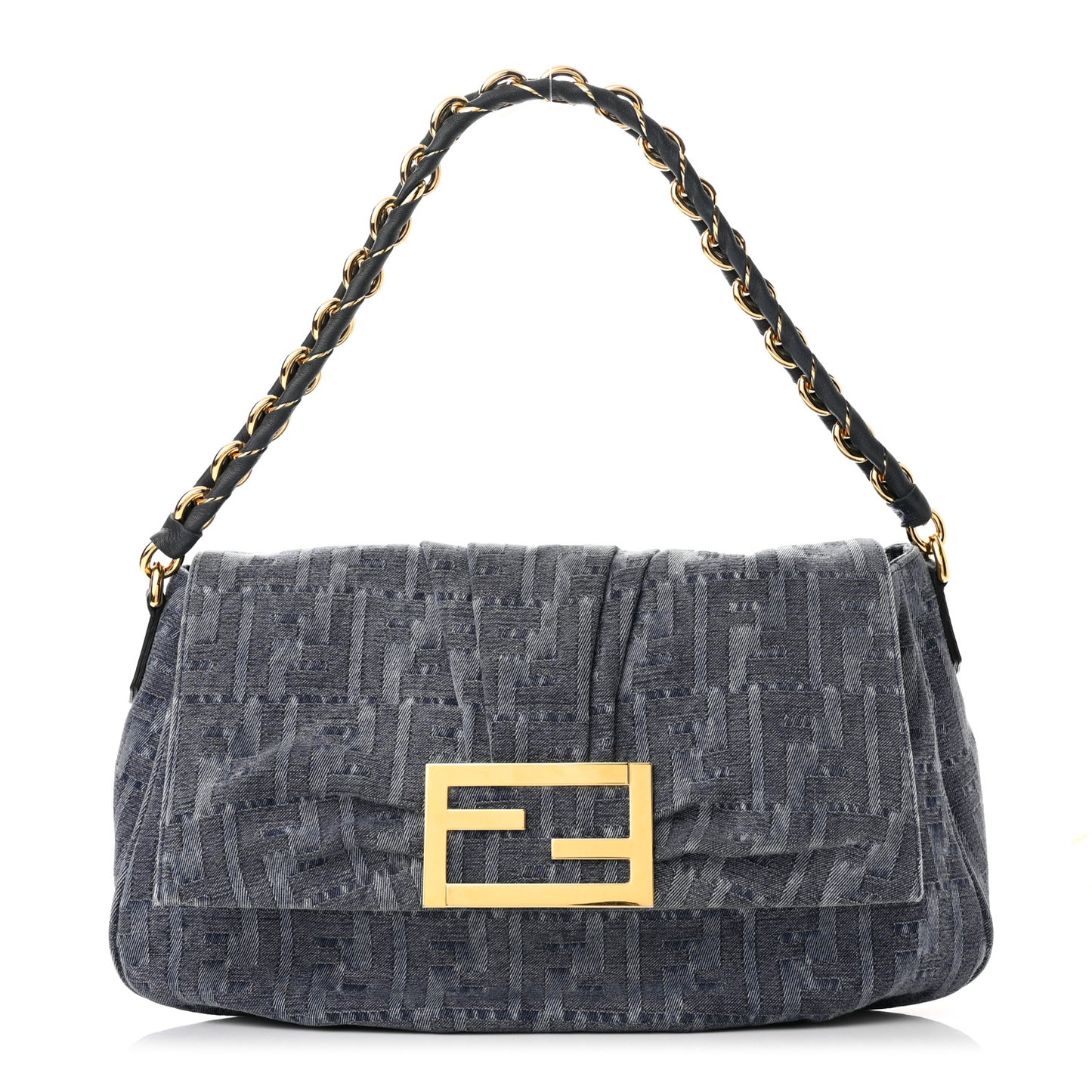 Denim Zucca Mia Shoulder Flap Blue