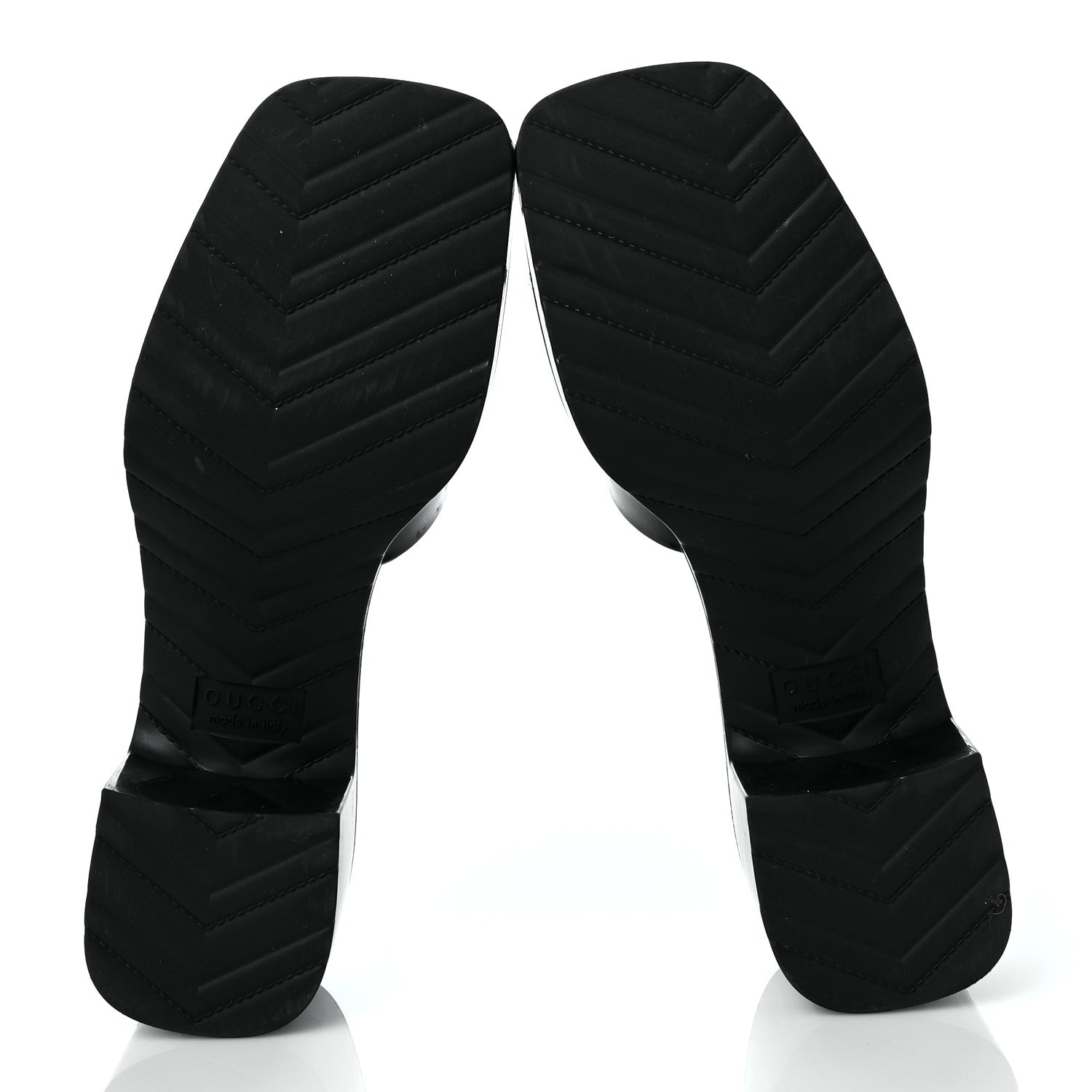 Gucci Rubber Gucci Logo Womens Platform 20/60mm Slide Sandals 37 Black 5 of 9