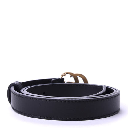 Gucci Calfskin Double G 20mm Belt 75 30 Black 2 of 4