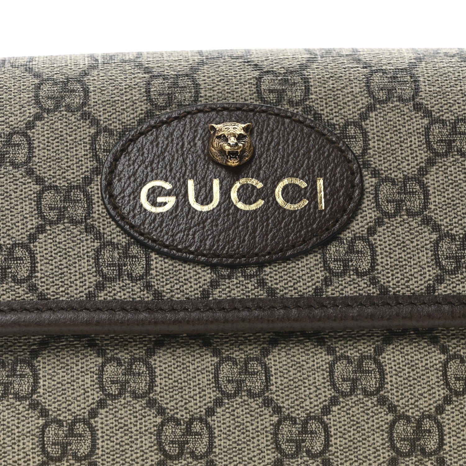 Gucci GG Supreme Monogram Neo Vintage Web Belt Bag Brown 8 of 10