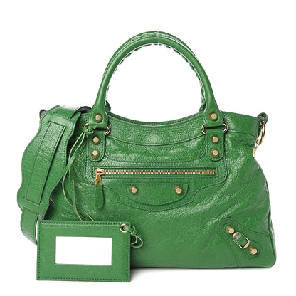 Balenciaga Agneau Giant 12 Gold Hardware Town Vert Trefle 1 of 10