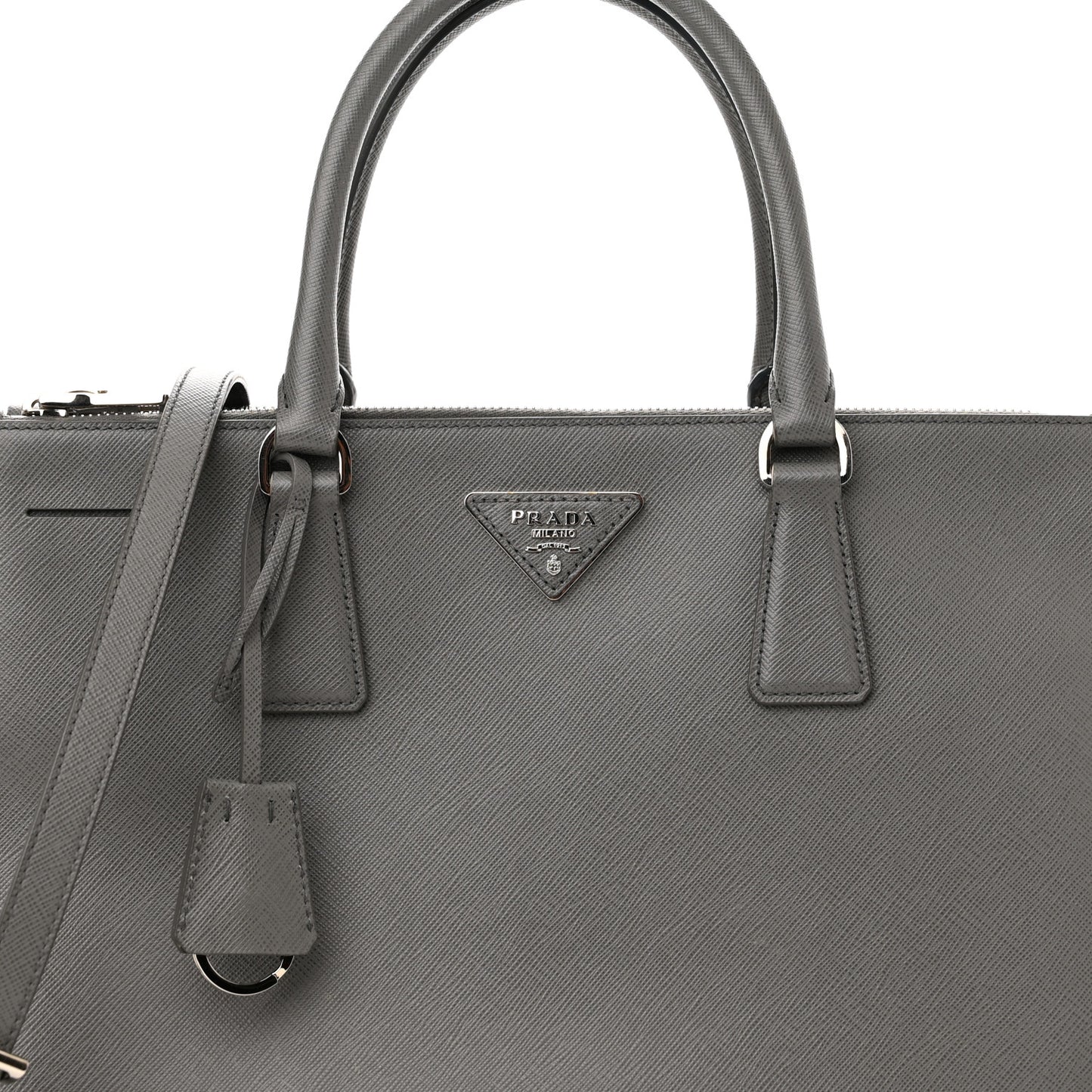 Saffiano Medium Galleria Double Zip Tote Argilla