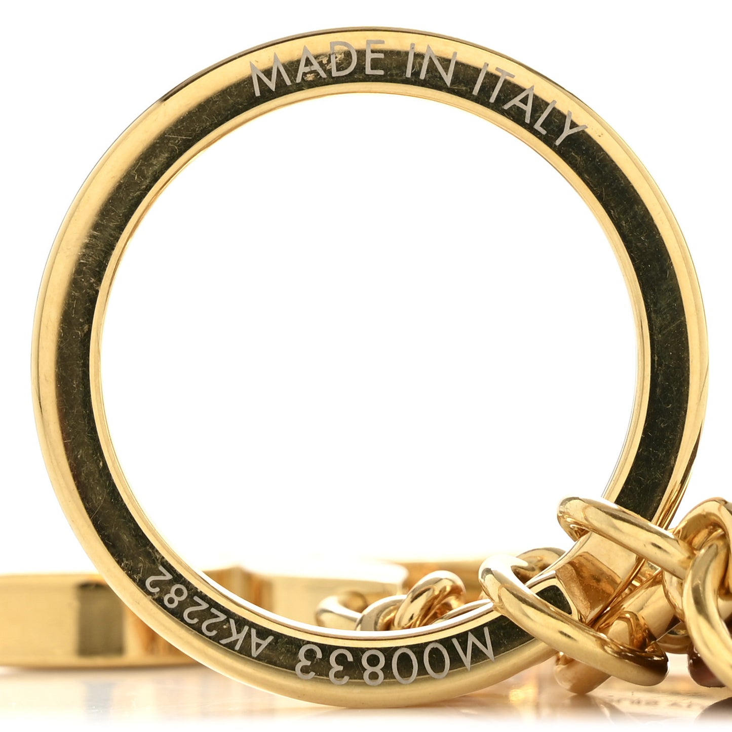 Monogram LV For You And Me Bag Charm Key Holder Gold