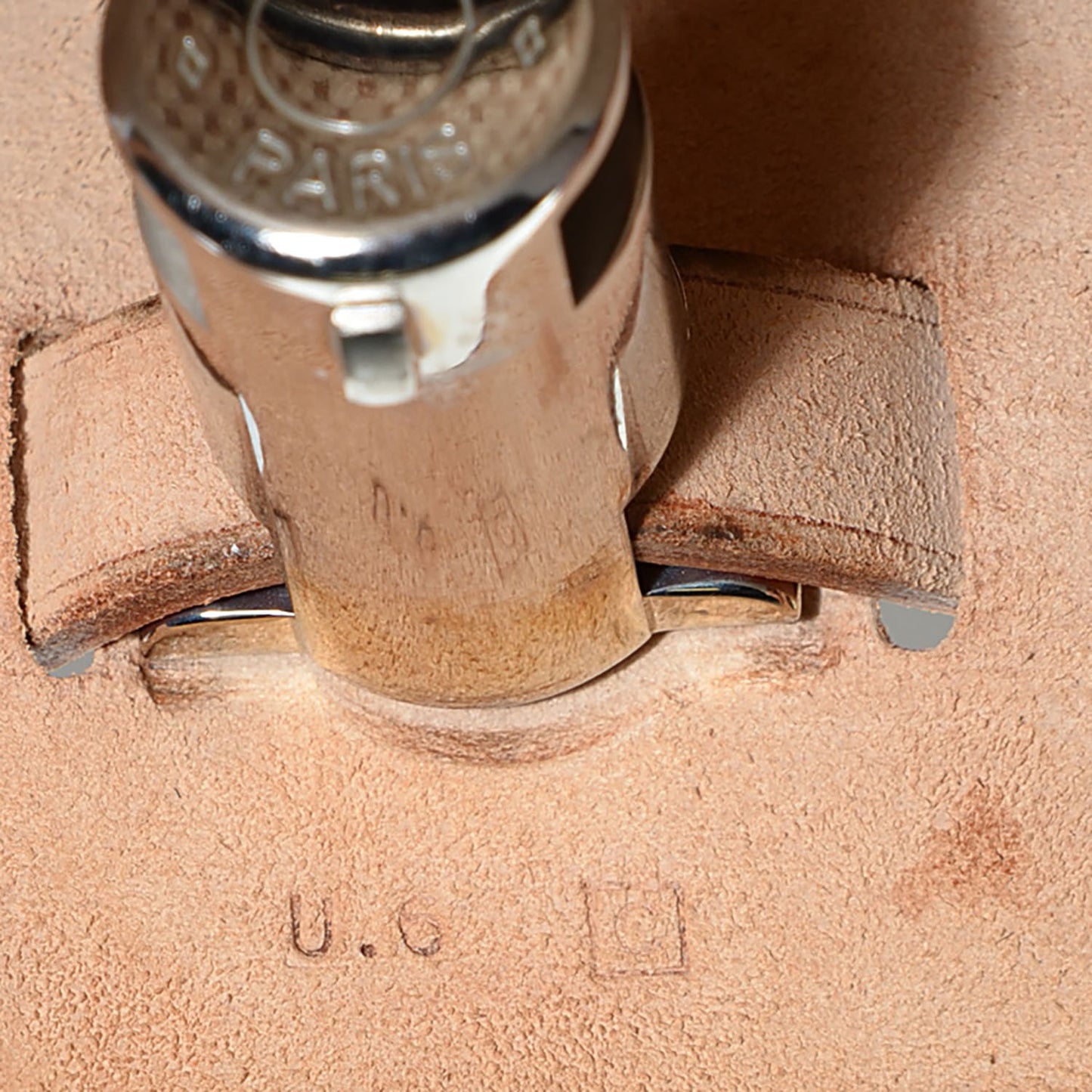 Toile Vache Calfskin Herbag 30 PM Backpack Natural