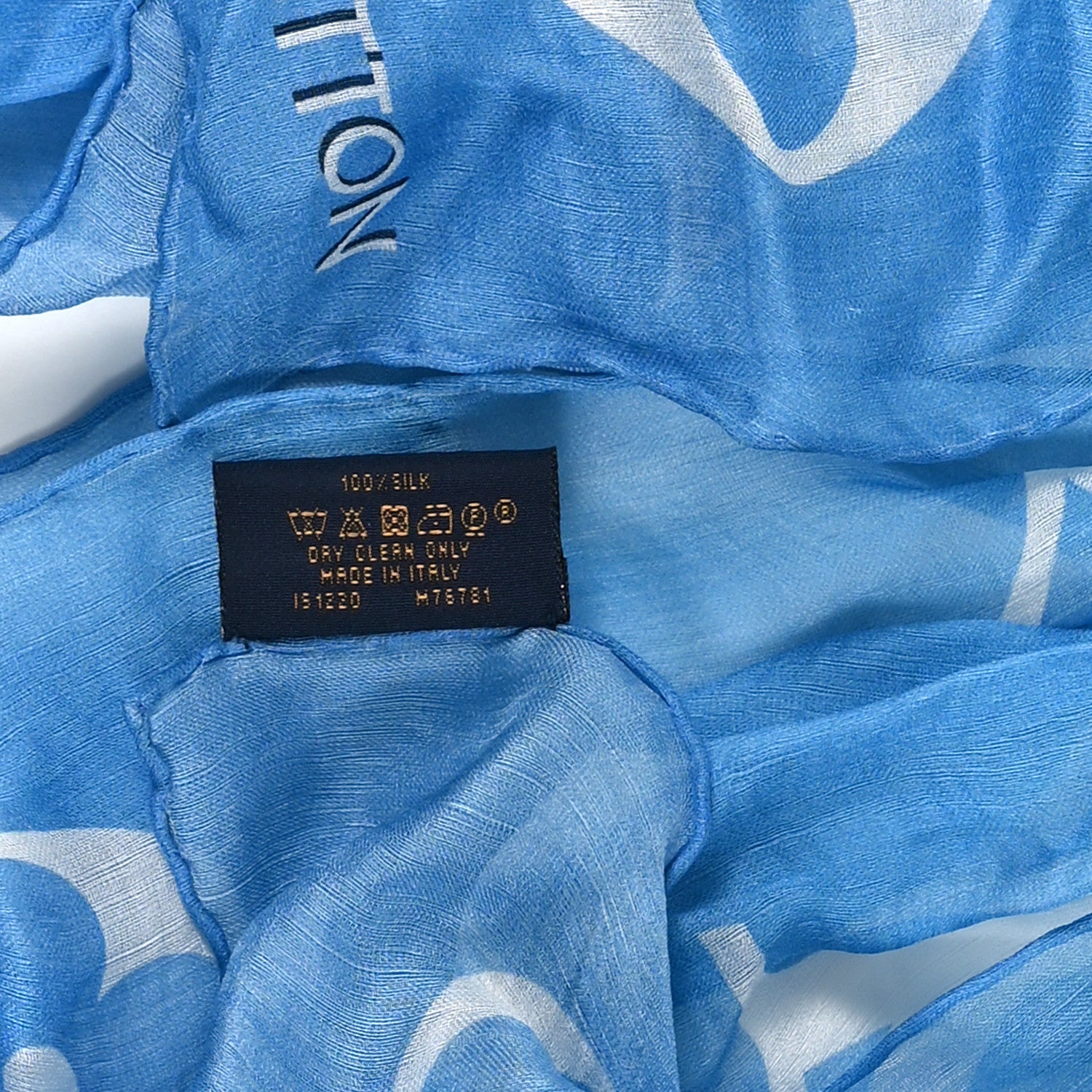 Louis Vuitton Silk Monogram Gradient LV Envy Bandeau Blue 3 of 3