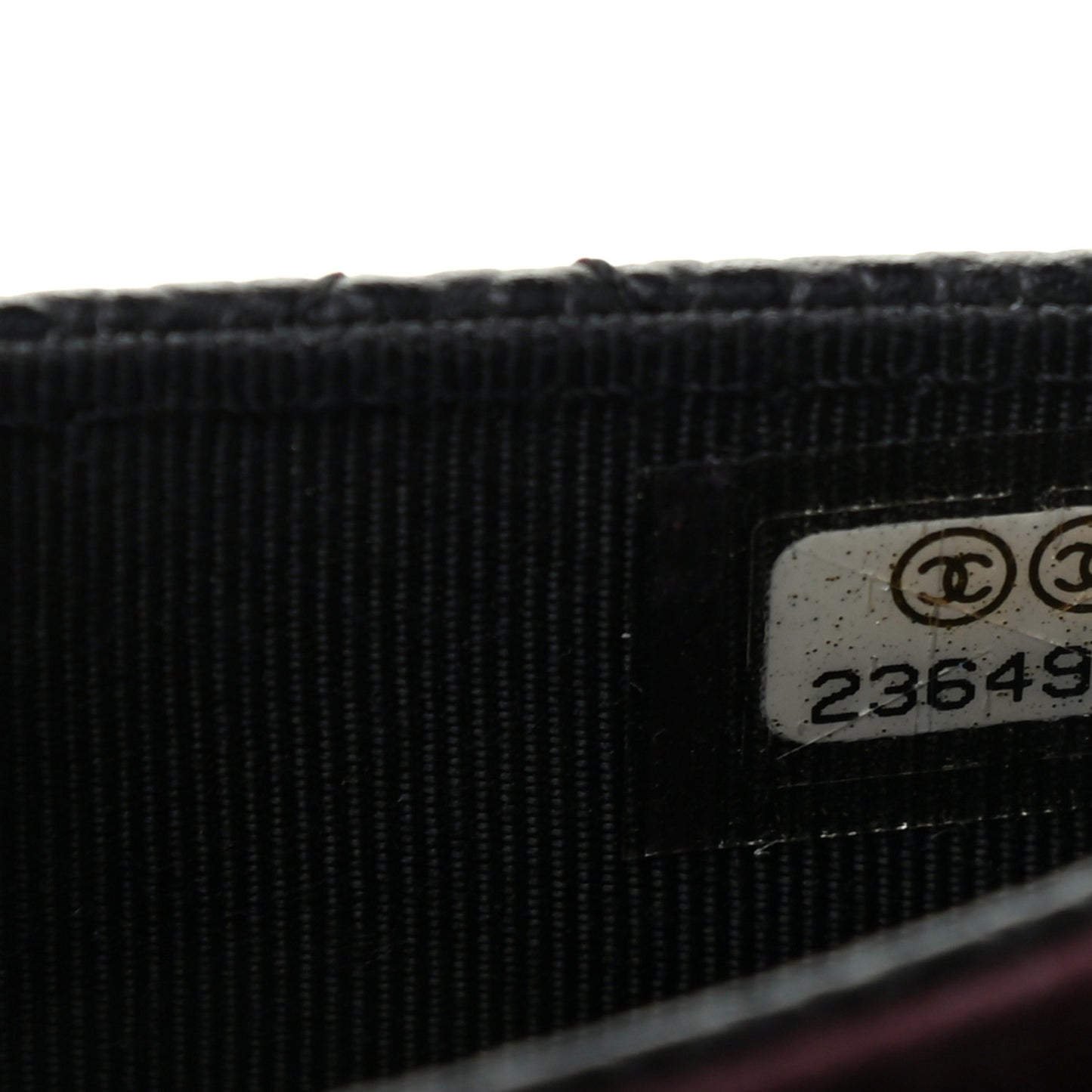 Caviar Quilted Flap Card Holder Black