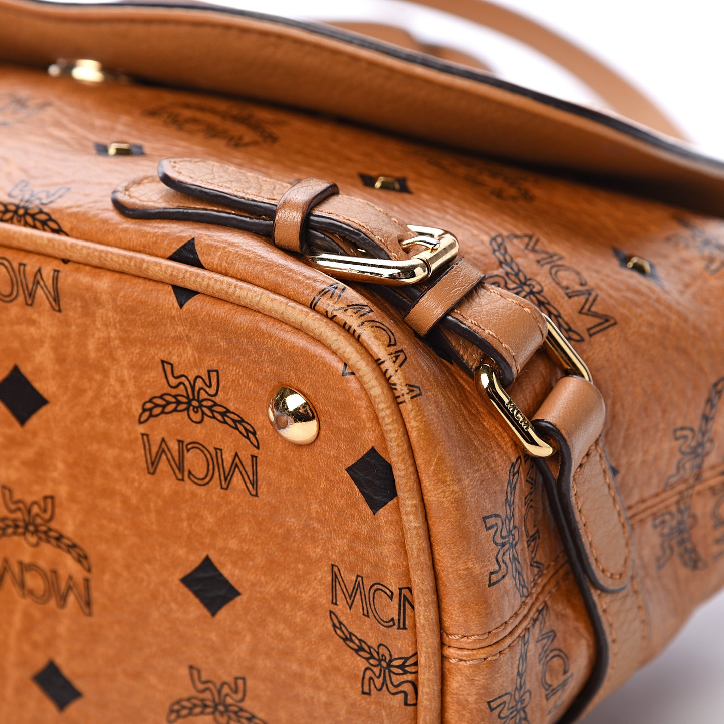 Visetos Crossbody Flap Messenger Cognac